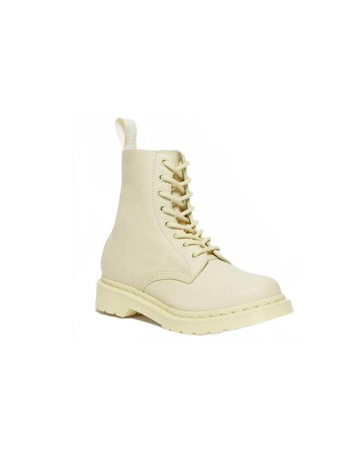 Dr. Martens Natural (Wmns) 1460 Pascal Mono Lace Up Boots 'Cream'