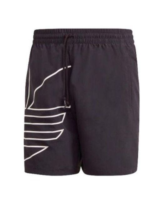 Adidas Blue Originals Solid Color Sports Shorts for men