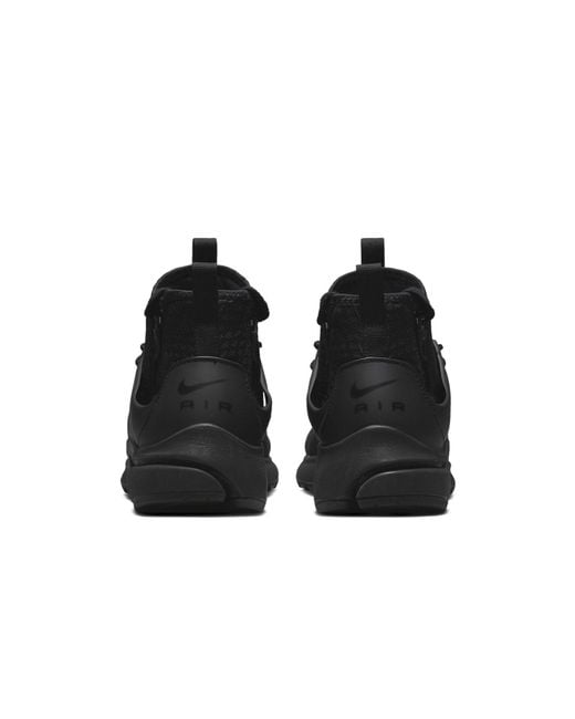 Nike Black Air Presto Mid Utility 'Triple' for men