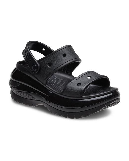CROCSTM Black Mega Crush Sandal for men