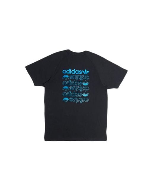 Adidas Black Originals Zeno Tee Logo Short Sleeve for men