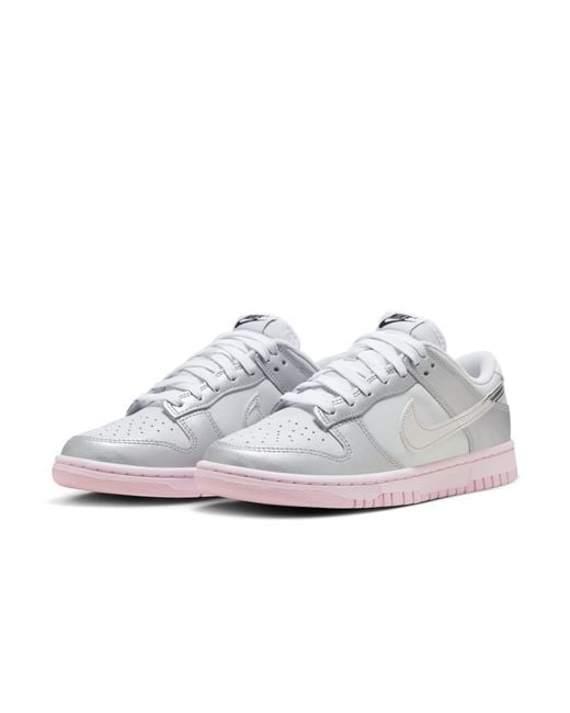 Nike White (Wmns) Dunk Low Lx 'Metallic'
