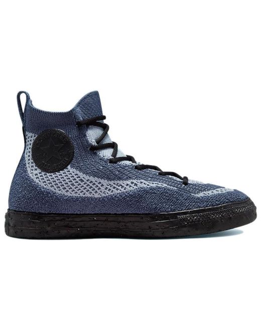 Converse Blue Renew Chuck Taylor All Star Crater Knit High 'Steel Ghost' for men