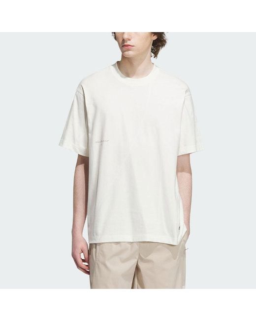 Adidas White Sportswear Lounge Graphic T-shirts for men