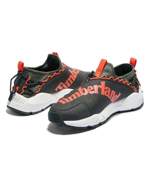 Timberland Black Ripcord Fabric Sneakers for men
