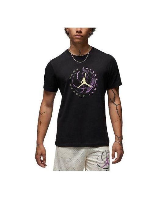 Nike Black Dri-Fit Sport Graphic T-Shirts for men