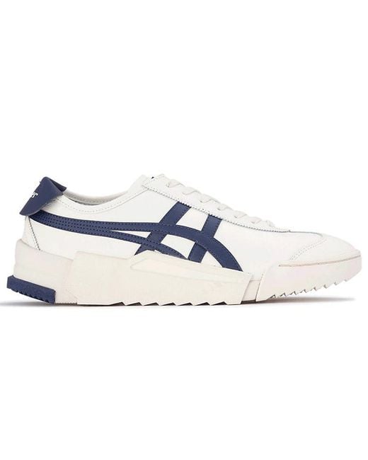 Onitsuka Tiger Blue D-Trainer Mx Shoes 'Cream Peacoat' for men