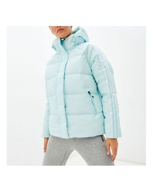 Adidas Blue (Wmns) Faux Suede Puffy Down Jacket Asia Sizing