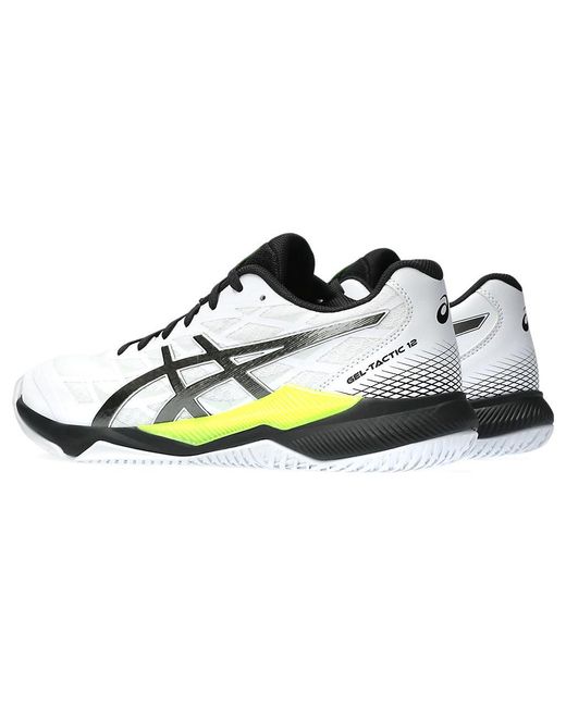 Asics White Gel-Tactic 12 Gunmetal Volt' for men