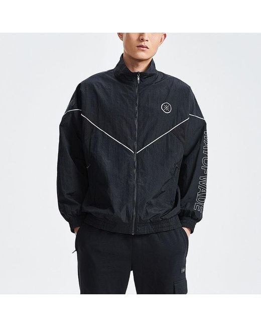 Li-ning Black Way Of Wade Logo Sports Jacket for men
