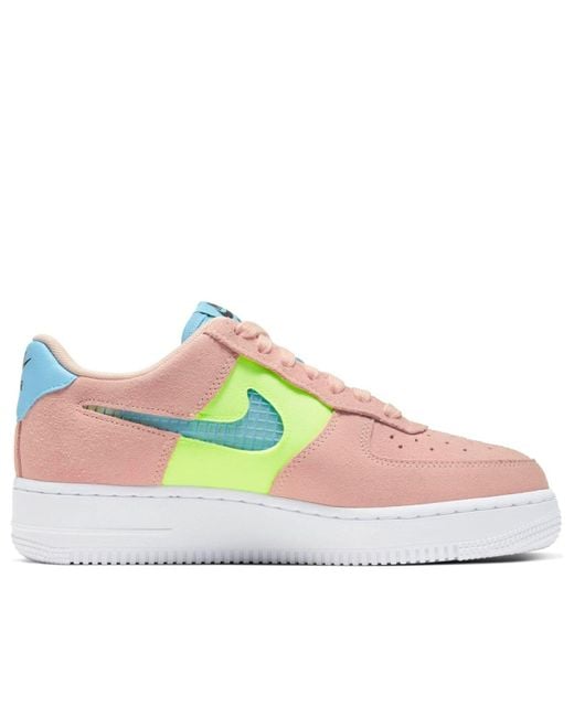 Nike White (Wmns) Air Force 1 Low '07 Se 'Coral Aqua'