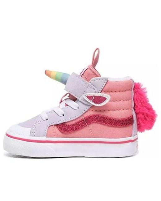 Vans Pink Unicorn Sk8-Hi Reissue 138 V Toddler for men