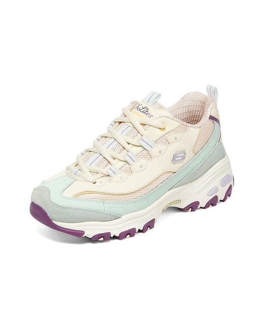 Skechers White (Wmns) D'Lites 1.0