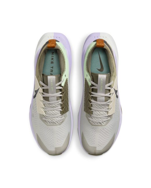 Nike White Zoomx Zegama 2 'Light Iron Ore Vapor Lilac Bloom Anthracite' for men