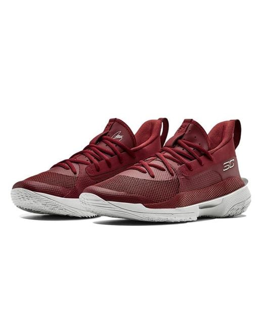 Under Armour Red Curry 7 Team 'Cardinal' for men