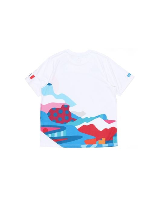Nike White Sb X Parra Crossover France Colors Pattern Tee Multi' for men