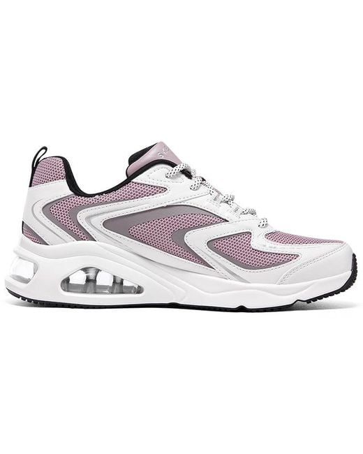 Skechers White (Wmns) Tres-Air Uno Street Fl-Air