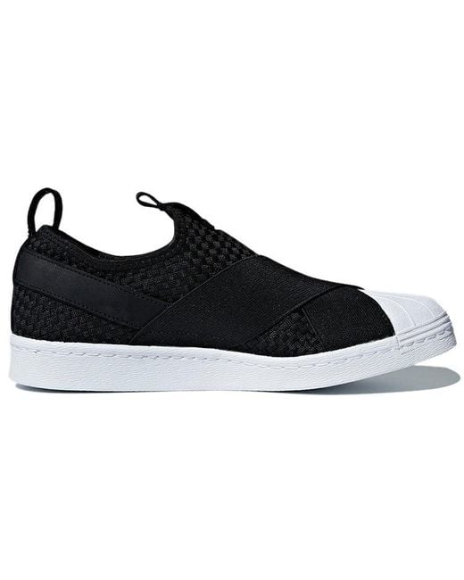 Adidas Black Originals Superstar Slip-On for men