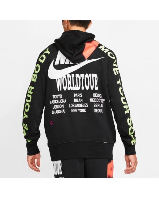 Nike Blue Around The World Graffiti Printing Autumn