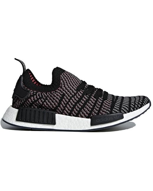 Adidas Black Nmd_R1 Stlt Primeknit 'Solar' for men