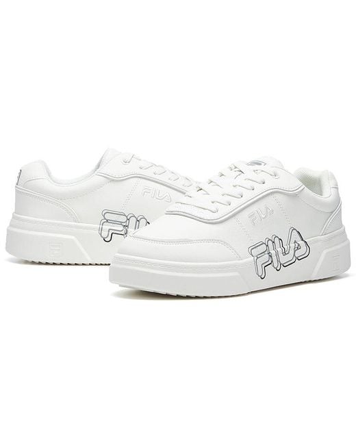 Fila White Game Point Platform Sneakers for men