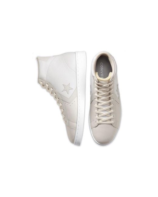 Converse White Pro Leather High 'Pale Putty' for men