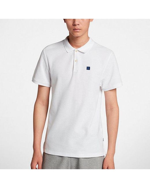 Nike White Casual Sports Tennis Short Sleeve Polo Shirt for men