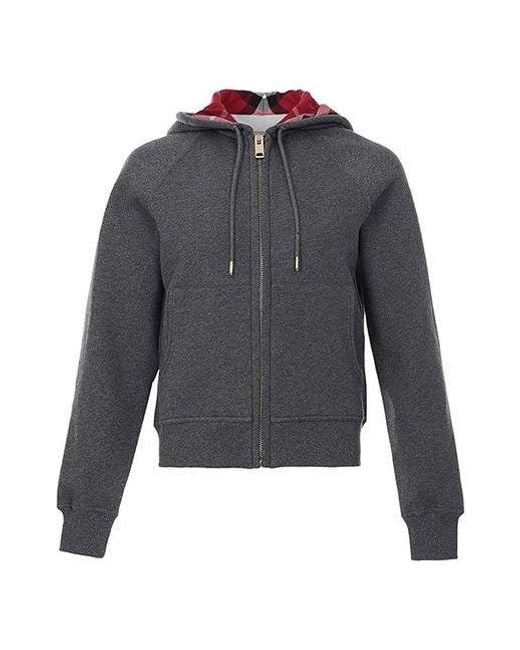 Burberry Gray (Wmns) Casual Hoodie