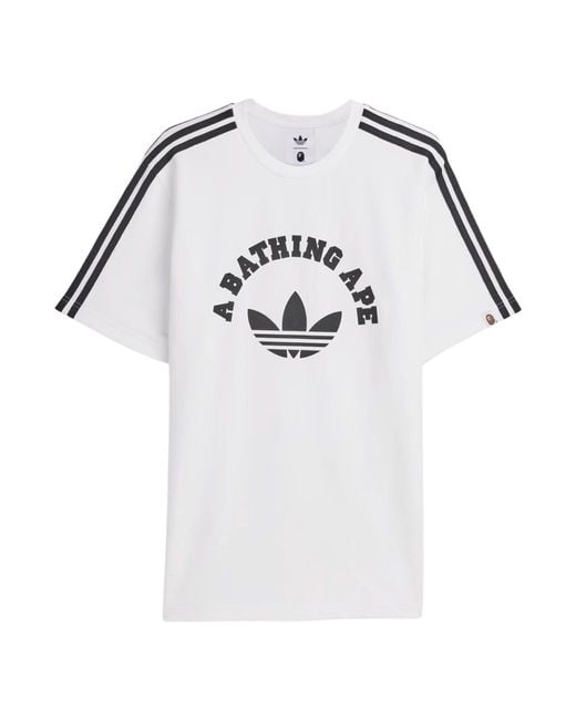 Adidas White Bape T-Shirt for men