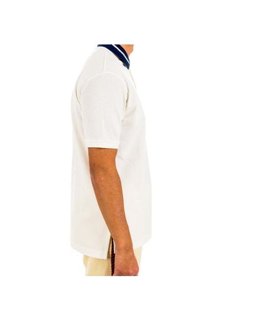 Gucci White Interlock G Short Sleeve Polo for men