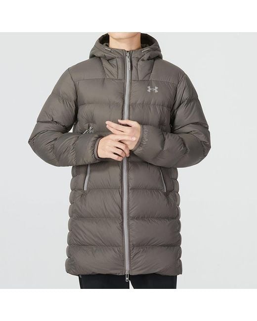 Under Armour Gray Storm Down Parka for men