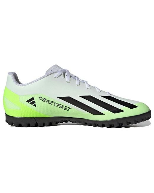 Adidas Green X Crazyfast.4 Tf Lucid Lemon' for men