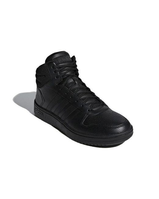 Adidas Black Hoops 2.0 Mid for men