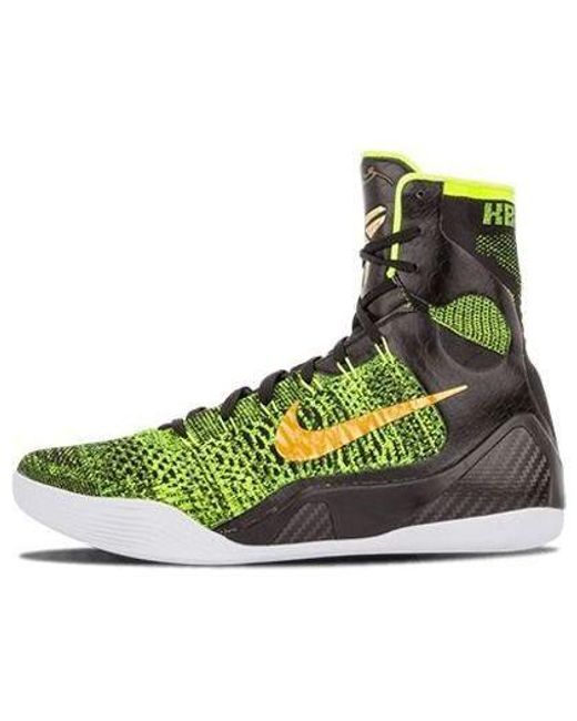 Nike Green Kobe 9 Elite 'Victory' 630847-077 for men