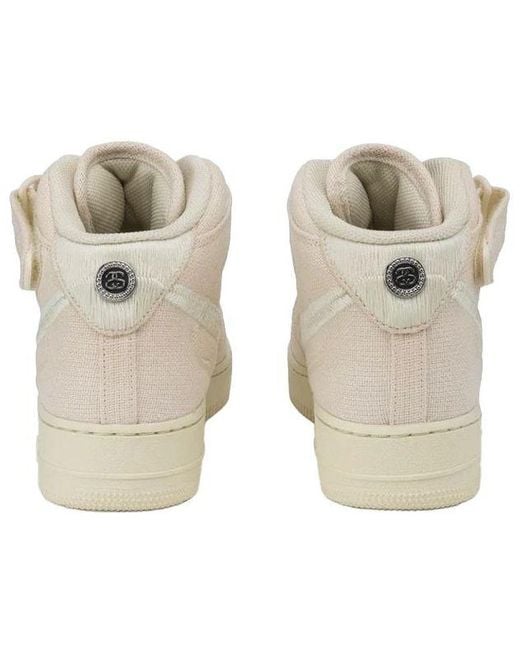 Nike Natural X Stussy Air Force 1 Mid 'Fossil' for men
