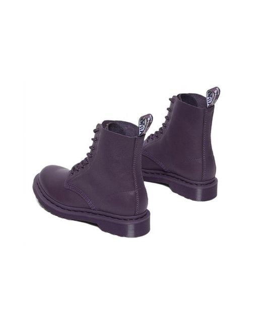 Dr. Martens Purple (Wmns) 1460 Pascal Mono Lace Up Boots 'Blackcurrant'
