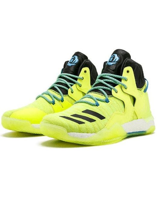 Adidas Yellow D Rose 7 Primeknit 'Volt' for men