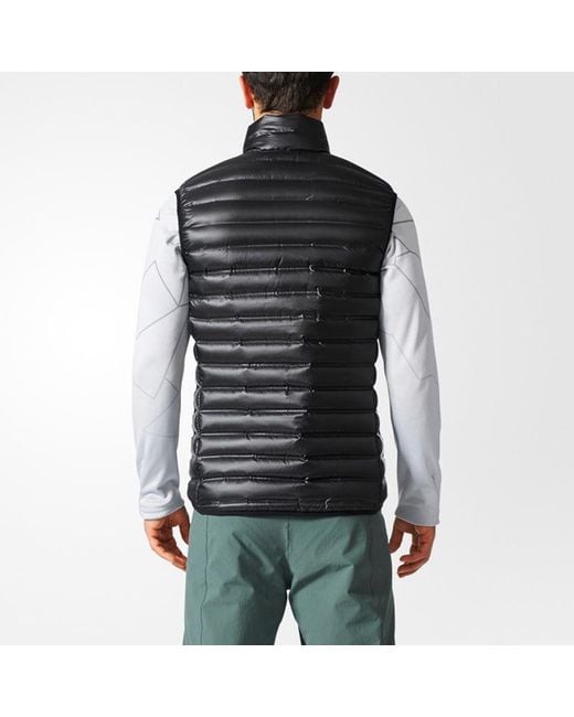 Adidas Black Varilite Vest Casual Sports Stand Collar Vest for men