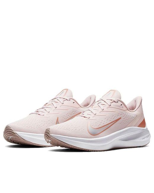 Nike White (Wmns) Air Zoom Winflo 7 'Barely Rose'