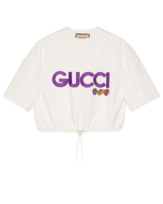 Gucci Pink Cotton Jersey Sweatshirt With Patch