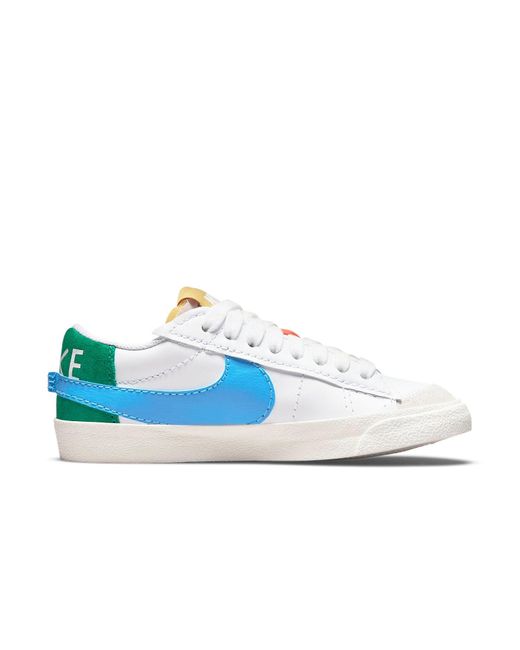 Nike Blue (Wmns) Blazer Low '77 Jumbo 'Mismatch'