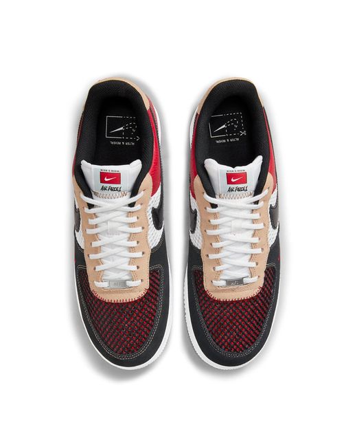 Nike Red Air Force 1 '07 Lv8 'Alter & Reveal' for men