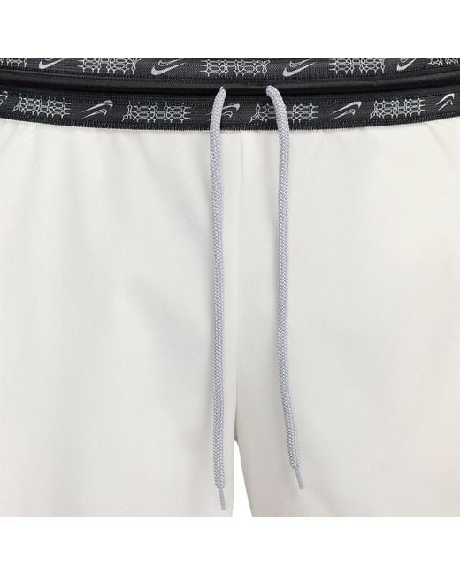 Nike White Kevin Durant Dna 2-In-1 Basketball Shorts (Asia Sizing) 'Sail' for men