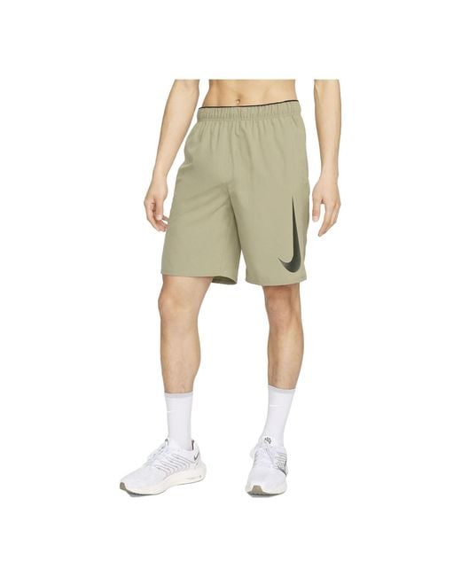 Nike Green Dri-Fit Challenger Running Shorts for men