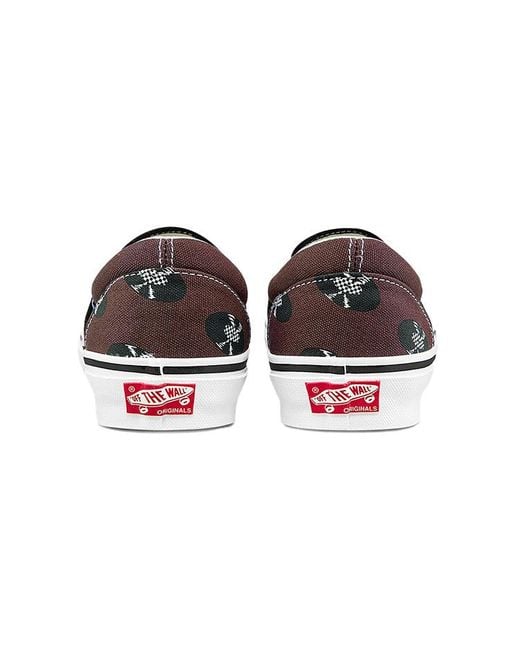 Vans Brown Wacko Maria X Og Classic Slip-On Records' for men