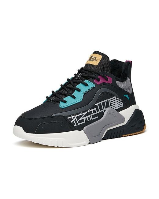 Anta Blue Retro Low Sneakers for men