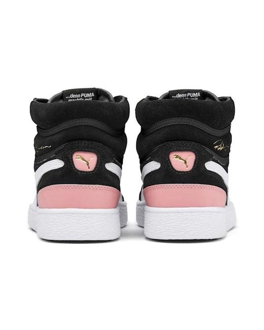 PUMA Black (Wmns) Ralph Sampson Mid Suede Bridal Rose'