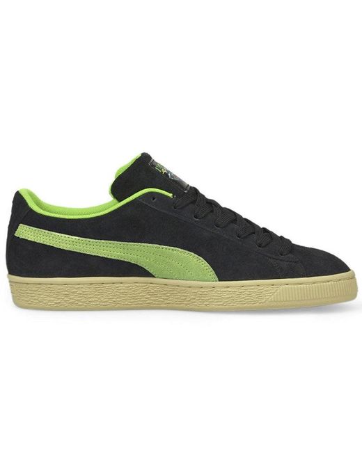 PUMA Green Santa Cruz X Suede 'Shark' for men