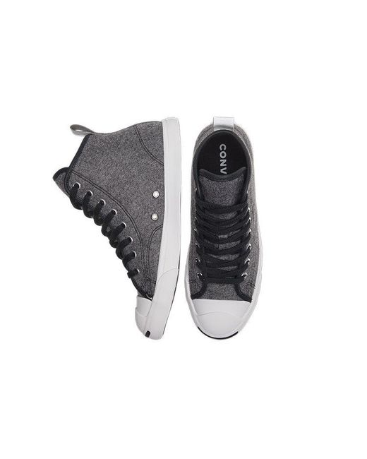 Converse Black (Wmns) Jack Purcell Lp High Top Sneakers