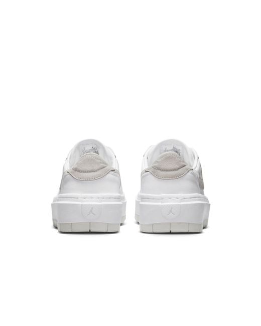 Nike White Air Jordan 1 Elevate Low Platform-sole Leather Low-top Trainers